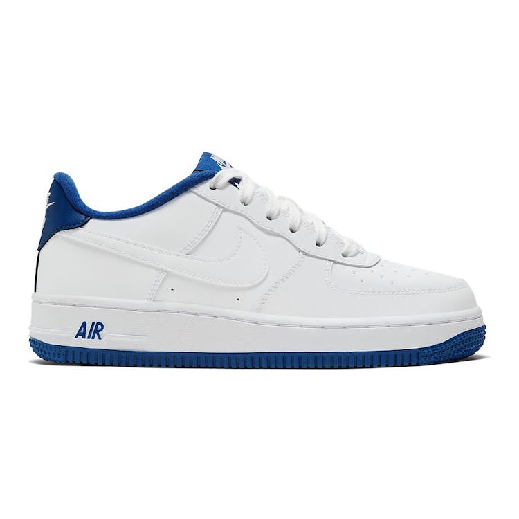 Image of Nike Air Force 1 Low White Deep Royal Blue (GS)