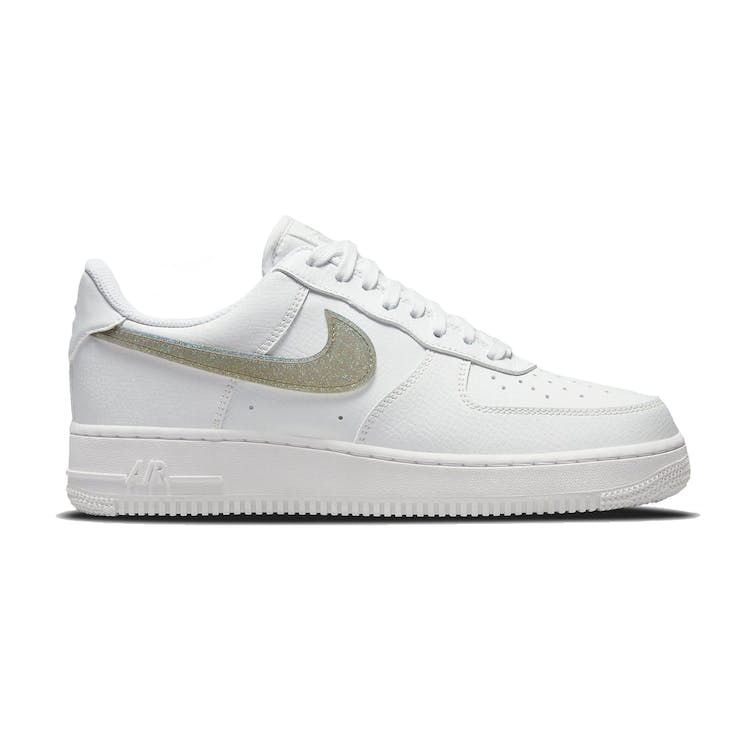Image of Nike Air Force 1 Low White Gold Glitter Swoosh (W)
