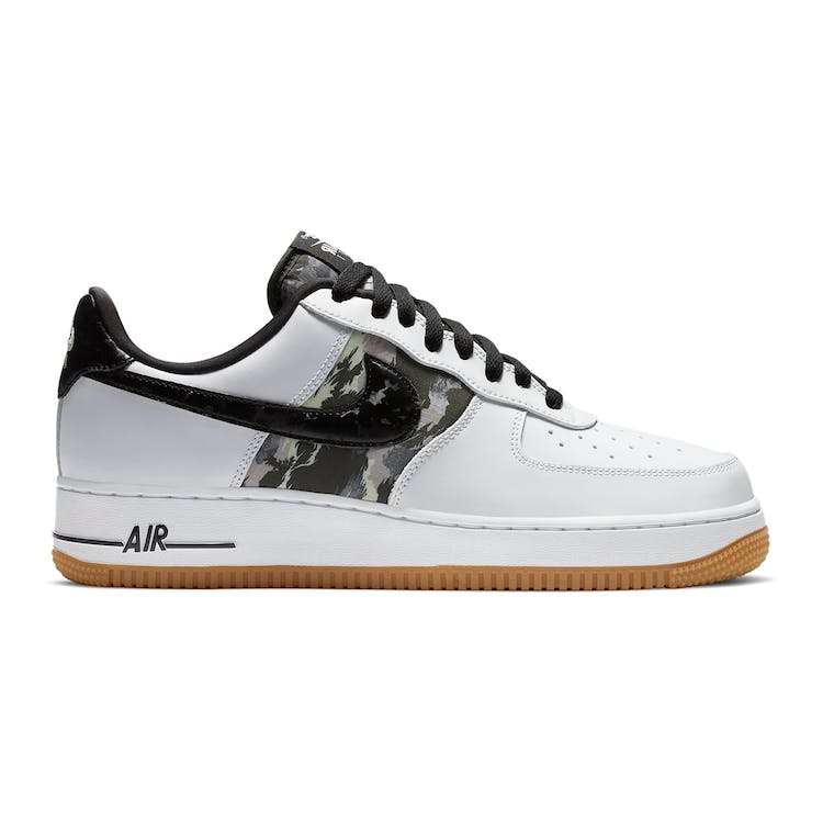 Image of Nike Air Force 1 Low White Ripstop Camo Black Gum