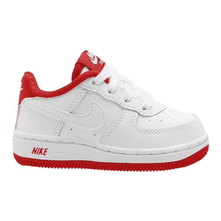 Image of Nike Air Force 1 Low White University Red (TD)