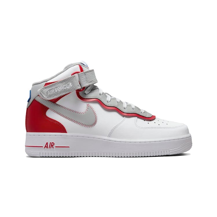 Image of Nike Air Force 1 Mid Athletic Club White Gym Red