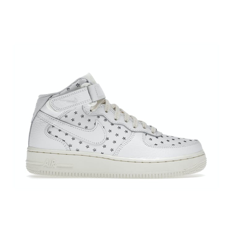 Image of Nike Air Force 1 Mid Cut Out Stars Summit White (W)