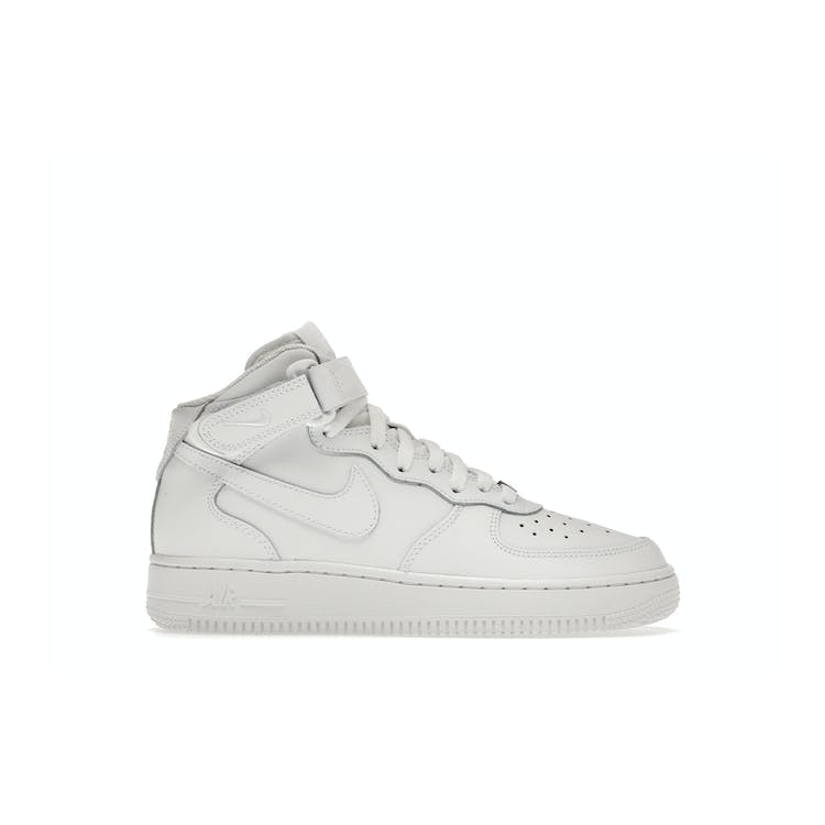 Image of Nike Air Force 1 Mid LE Triple White (GS)