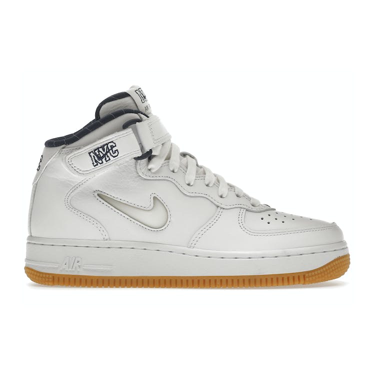 Image of Nike Air Force 1 Mid QS Jewel NYC White Midnight Navy