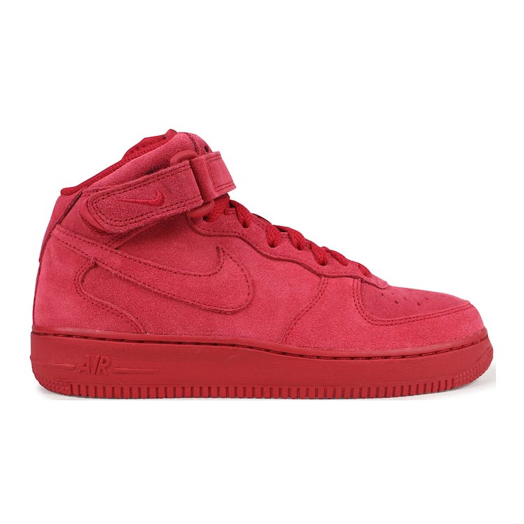 Image of Nike Air Force 1 Mid Red Suede (GS)