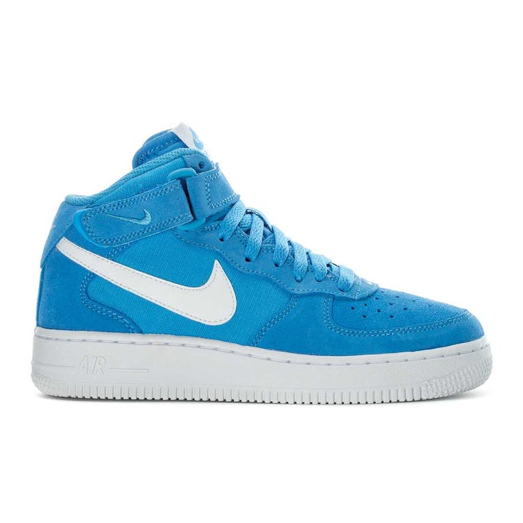 Image of Nike Air Force 1 Mid University Blue White (GS)