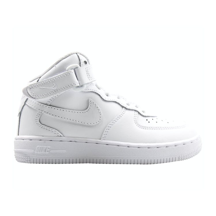 Image of Nike Air Force 1 Mid White (PS)