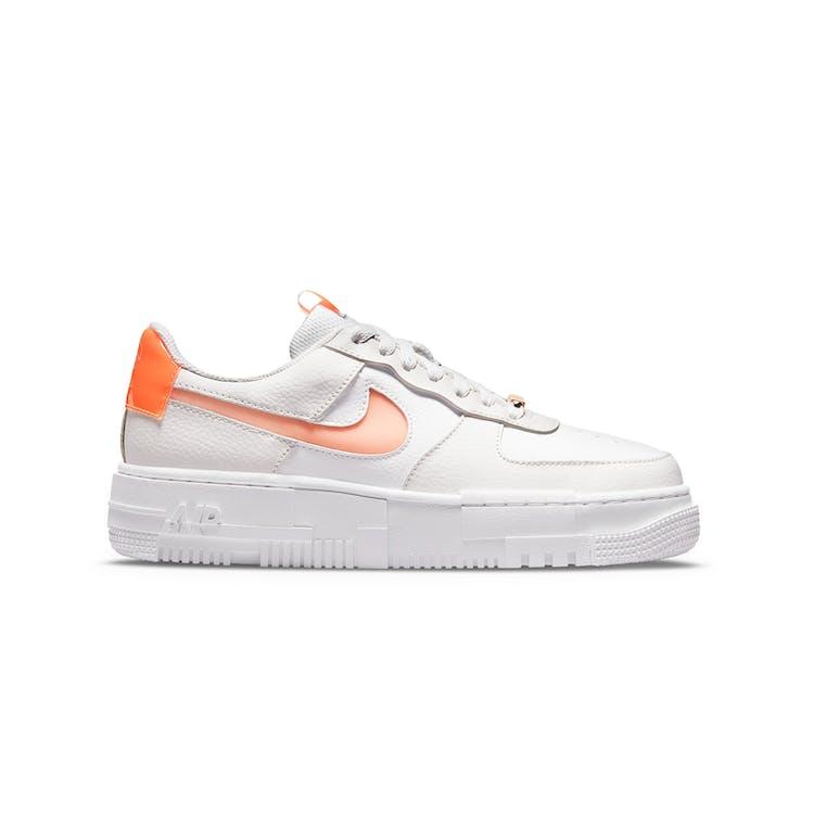 Image of Nike Air Force 1 Pixel White Crimson Tint Atomic Orange