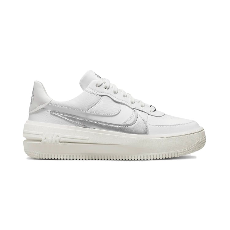 Image of Nike Air Force 1 PLT.AF.ORM Summit White Metalic Silver (W)