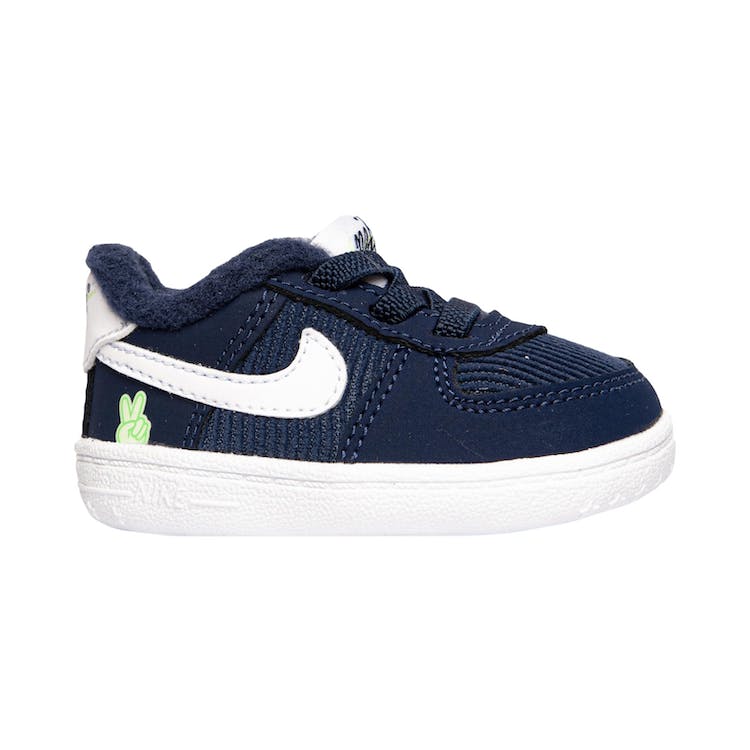 Image of Nike Air Force 1 SE Crib Peace Midnight Navy (I)