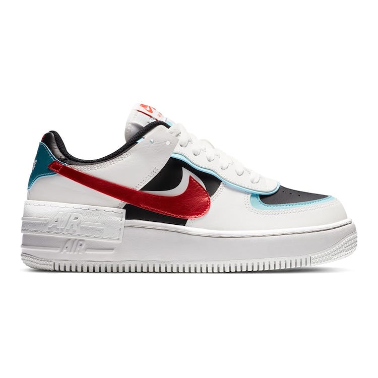 Image of Nike Air Force 1 Shadow Bleached Aqua Chile Red (W)
