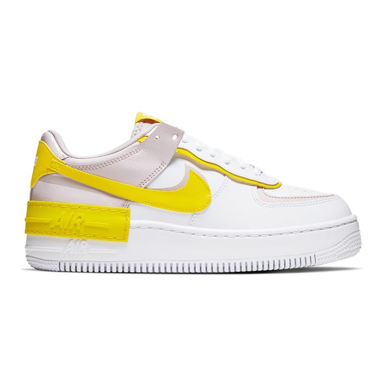 Image of Nike Air Force 1 Shadow White Barely Rose Speed Yellow (W)