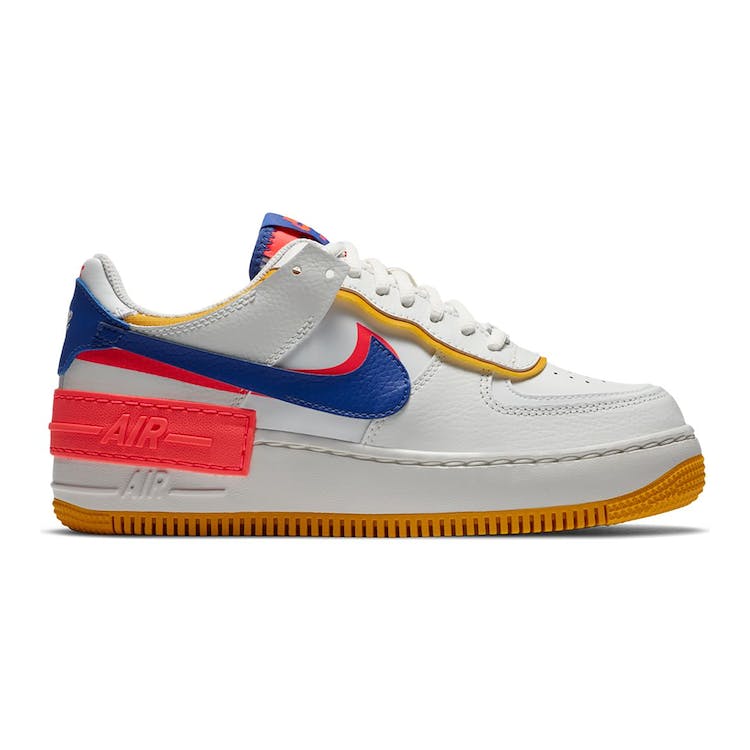Image of Nike Air Force 1 Shadow White Flash Crimson Astronomy Blue (W)