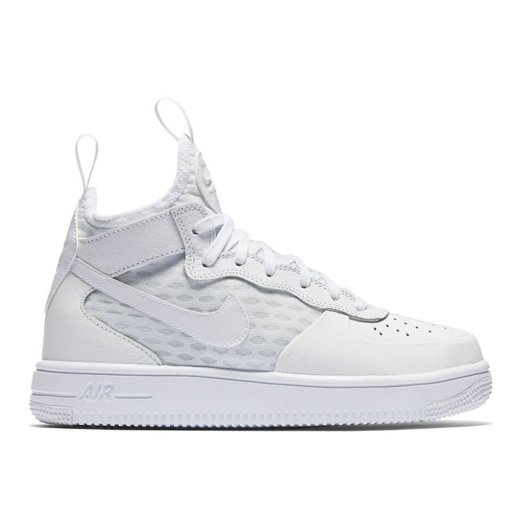 Image of Nike Air Force 1 Ultraforce Mid Triple White (GS)
