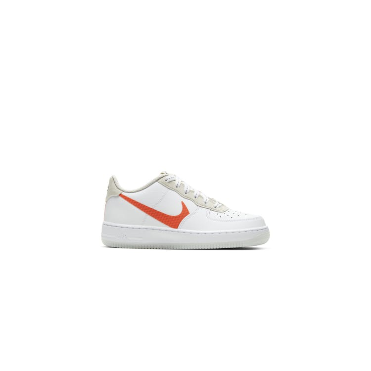 Image of Nike Air Force 1 White Total Orange (GS)