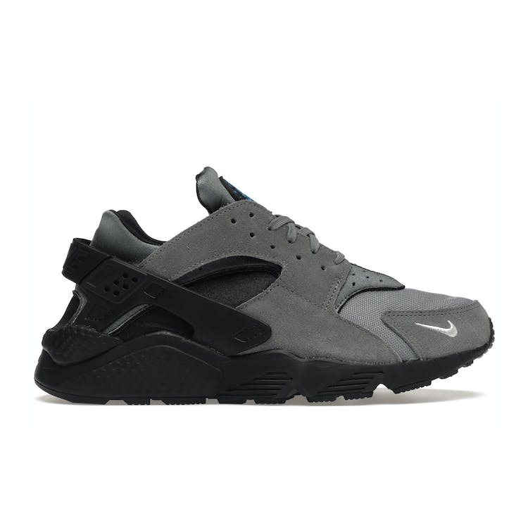 Image of Nike Air Huarache Grey Suede Laser Blue