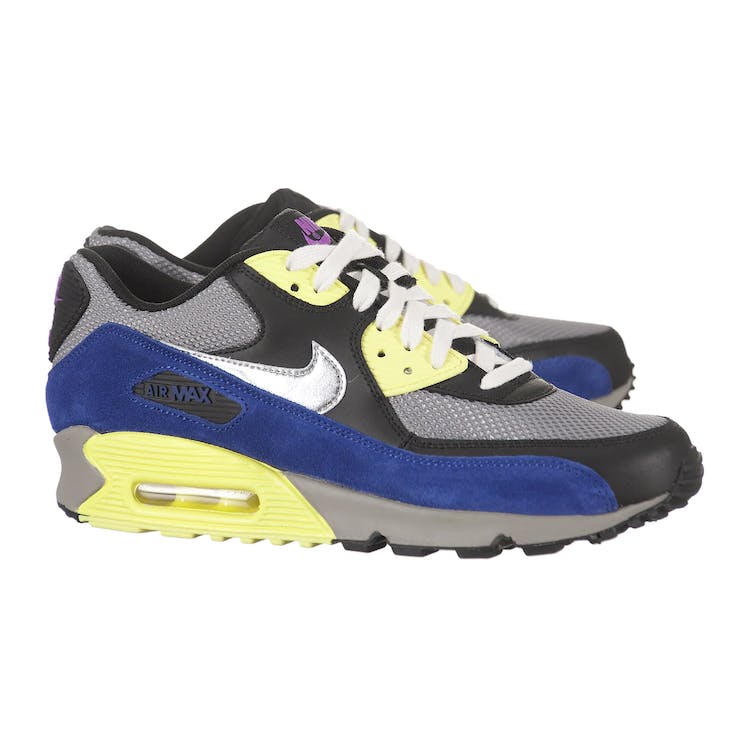 Image of Nike Air Max 90 Grey Blue Electric (W)