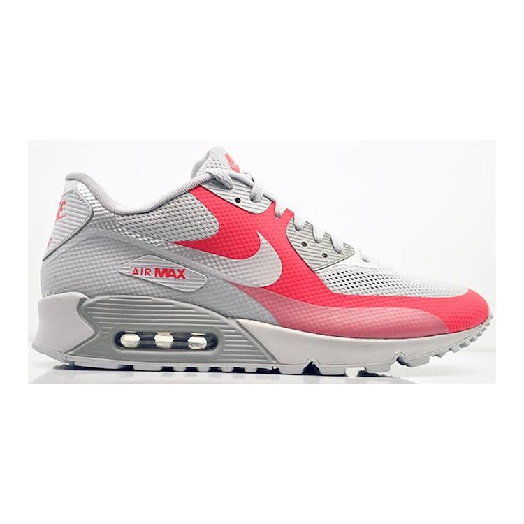 Image of Nike Air Max 90 Hyperfuse Grey Solar Red