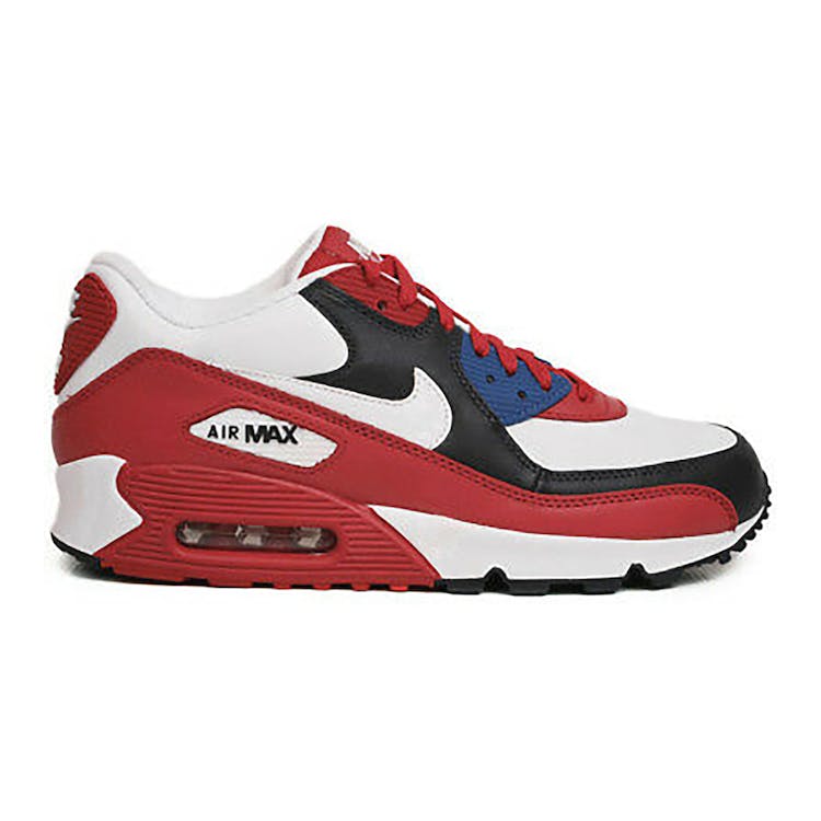 Image of Nike Air Max 90 Leather Sport Red Dark Obsidian