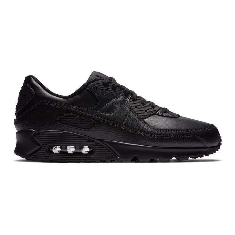 Image of Nike Air Max 90 Leather Triple Black (2020)
