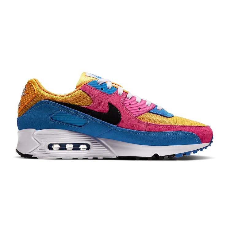 Image of Nike Air Max 90 Recraft Yellow Pink Blue