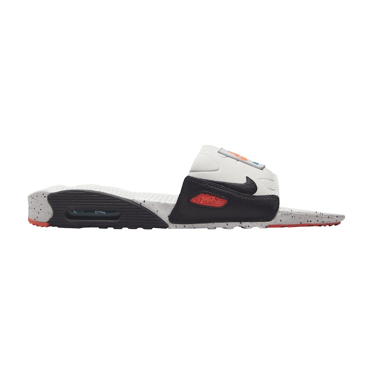 Image of Nike Air Max 90 Slide White Turf Orange Speckled