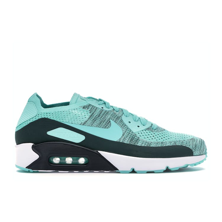 Image of Nike Air Max 90 Ultra 2.0 Flyknit Hyper Turquoise Hyper Turquoise
