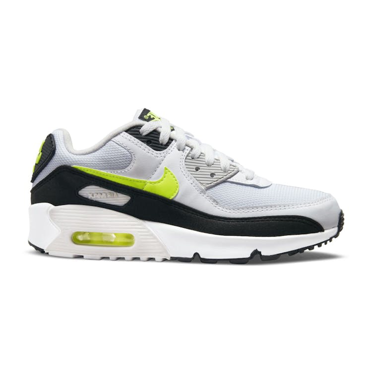 Image of Nike Air Max 90 White Hot Lime (GS)