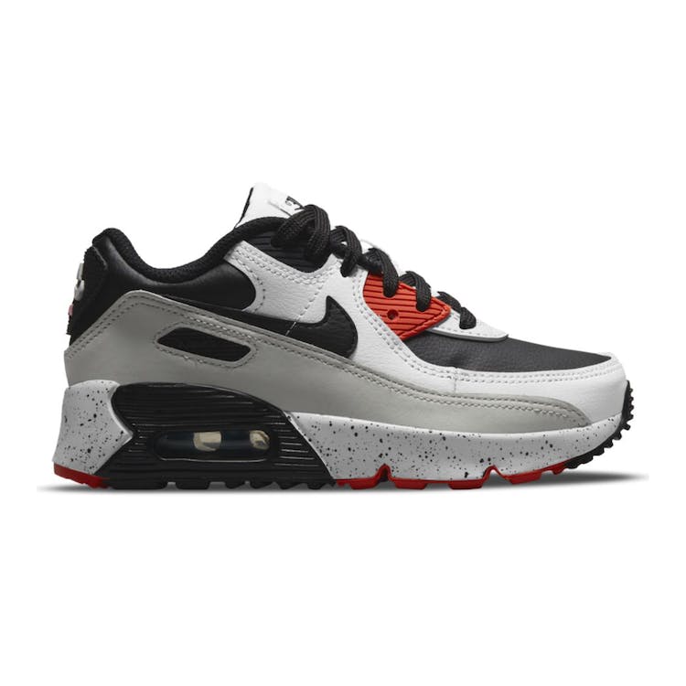 Image of Nike Air Max 90 White Turf Orange Speckled (PS)