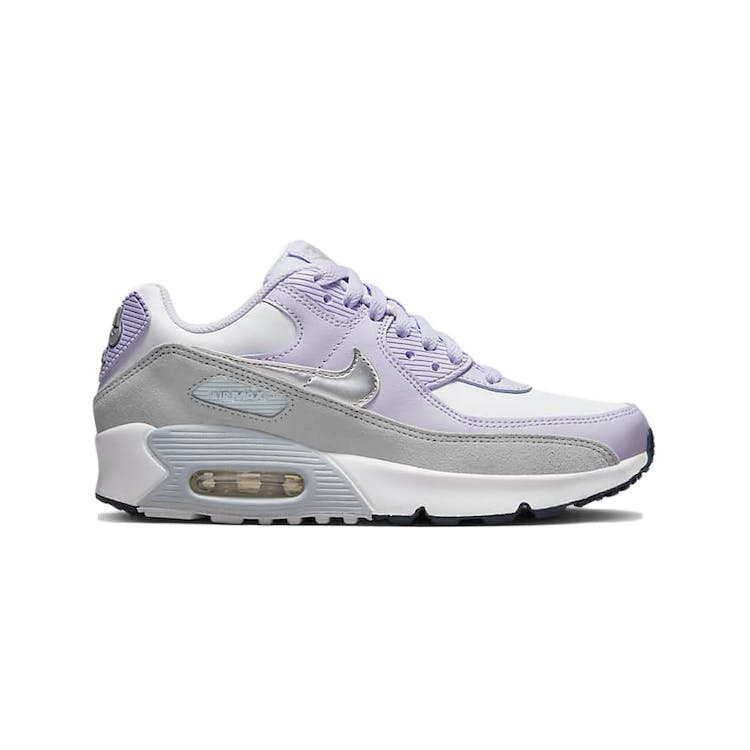 Image of Nike Air Max 90 White Violet Frost (GS)