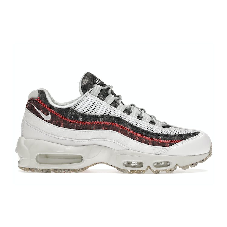 Image of Nike Air Max 95 Crater White Photon Dust Bright Crimson