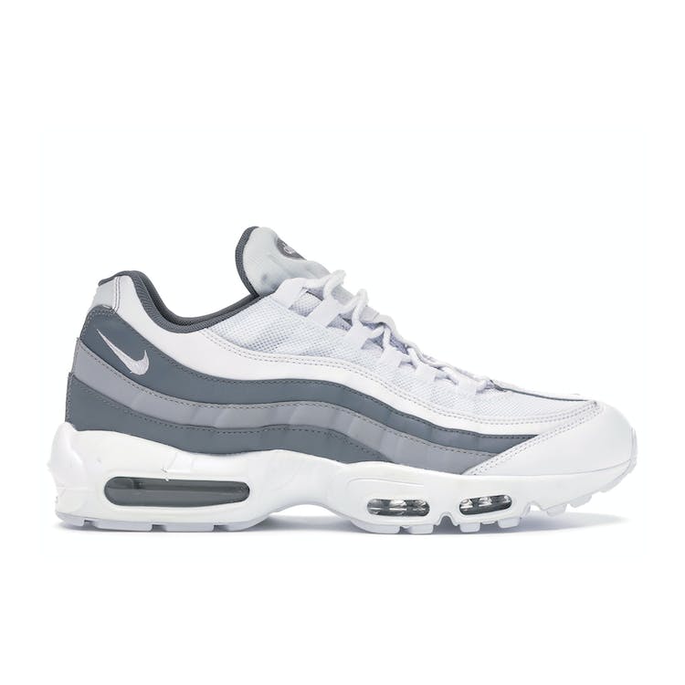 Image of Nike Air Max 95 White Cool Grey Wolf Grey