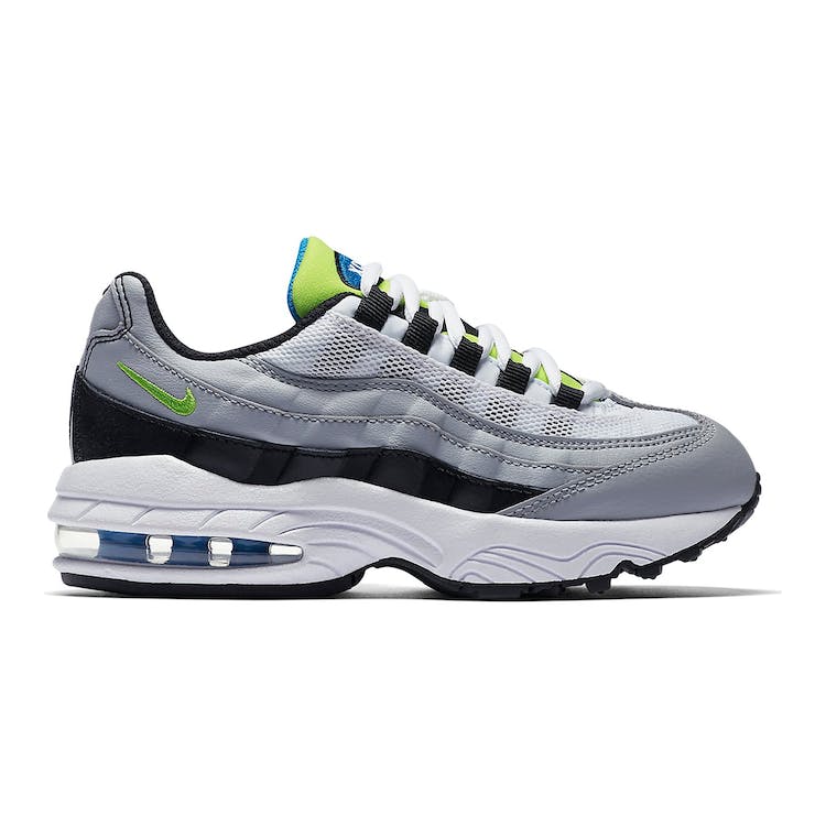 Image of Nike Air Max 95 Wolf Grey Cyber Photo Blue (PS)