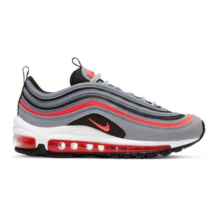 Image of Nike Air Max 97 Wolf Grey Radiant Red (GS)