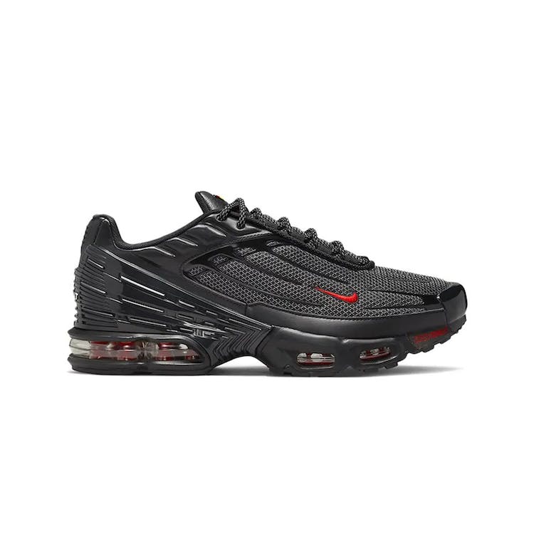 Image of Nike Air Max Plus 3 Black Reflective Silver University Red
