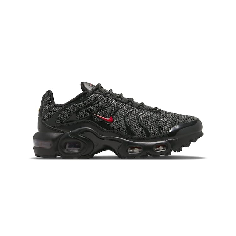 Image of Nike Air Max Plus Black University Red Reflective Silver (GS)