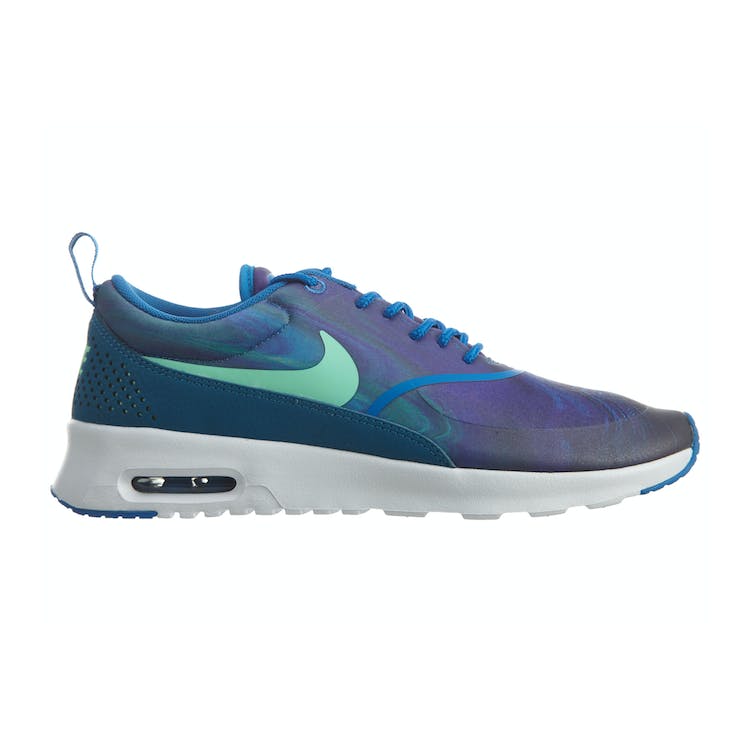 Image of Nike Air Max Thea Print Blue Spark Green Glow (W)