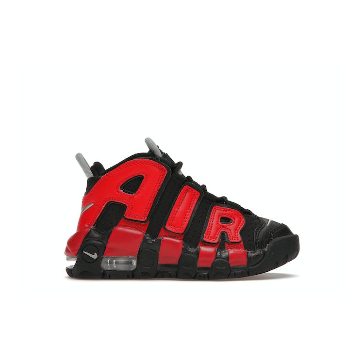 Image of Nike Air More Uptempo Alternates Black Varsity Red (PS)