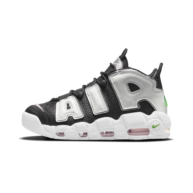 Image of Nike Air More Uptempo Black White Green (W)