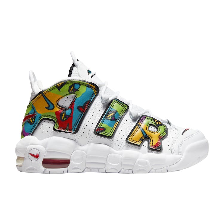 Image of Nike Air More Uptempo Peace, Love, Swoosh (GS)