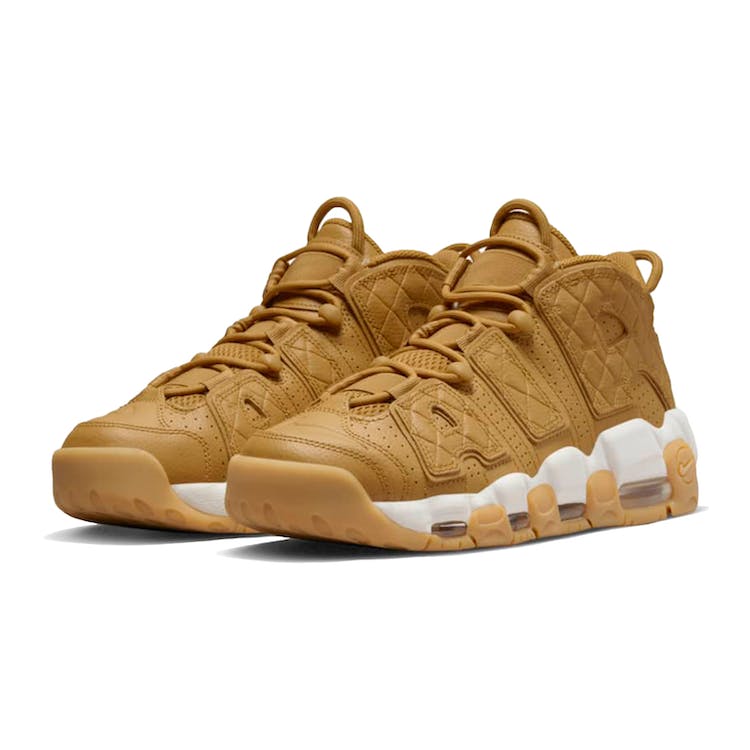 Image of Nike Air More Uptempo Quilted Wheat Gum Light Brown (W)