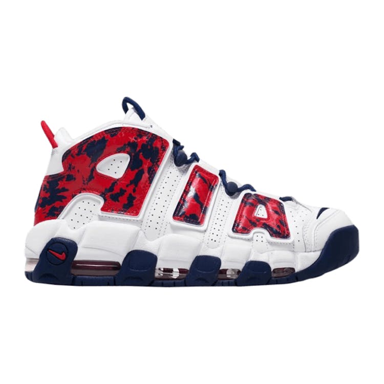 Image of Nike Air More Uptempo Red Navy Camo