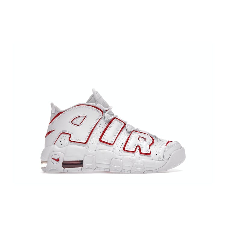 Image of Nike Air More Uptempo White Varsity Red Outline (2018/2021) (GS)