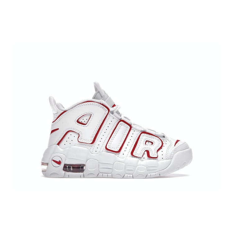 Image of Nike Air More Uptempo White Varsity Red Outline (PS)