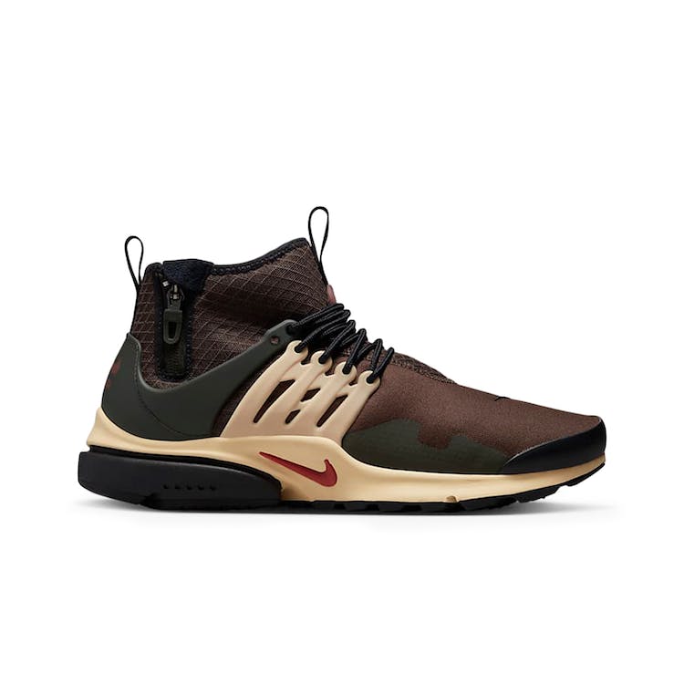 Image of Nike Air Presto Mid Utility Baroque Brown Sesame Sequoia Canyon Rust