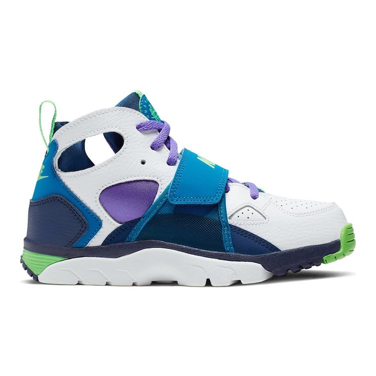 Image of Nike Air Trainer Huarache Blue Void Psychic Purple Scream Green (PS)