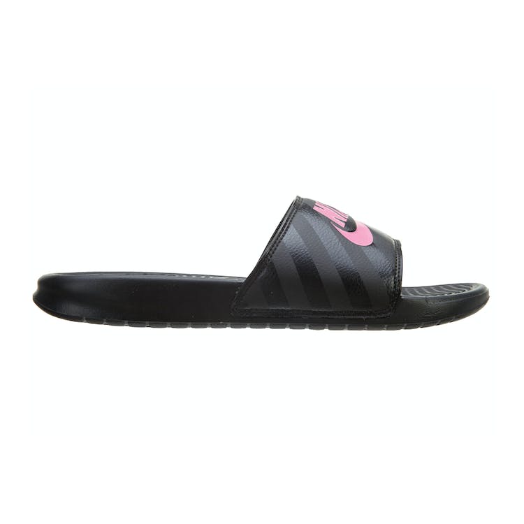 Image of Nike Benassi Jdi Black Vivid Pink-Black (W)