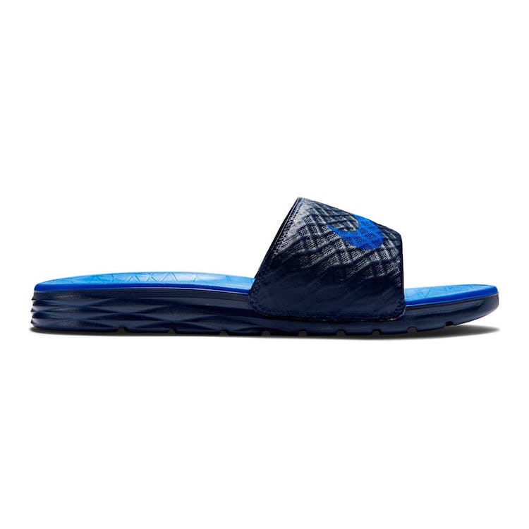 Image of Nike Benassi Solarsoft 2 Midnight Navy Lyon Blue