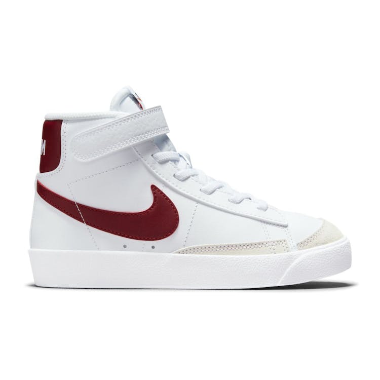 Image of Nike Blazer Mid 77 White Team Red (PS)
