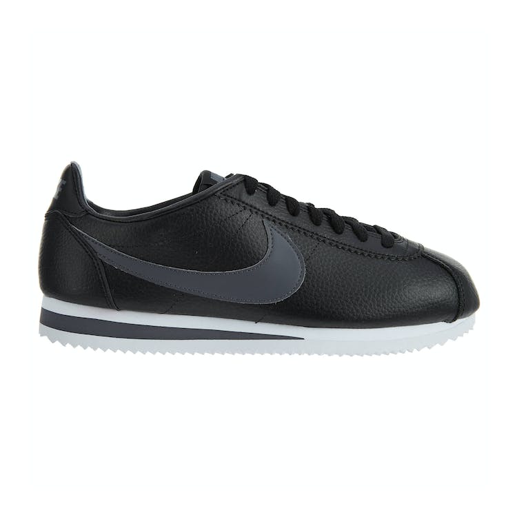 Image of Nike Classic Cortez Leather Black/Dark Grey-White